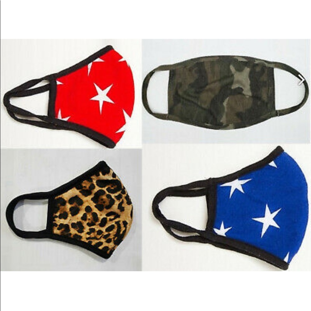 Face Mask Mouth Cover Reusable Filter Pocket